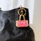Wrapables Stylish Crystal Rhinestone Handbag Shaped Purse Charm Keychain, Pink